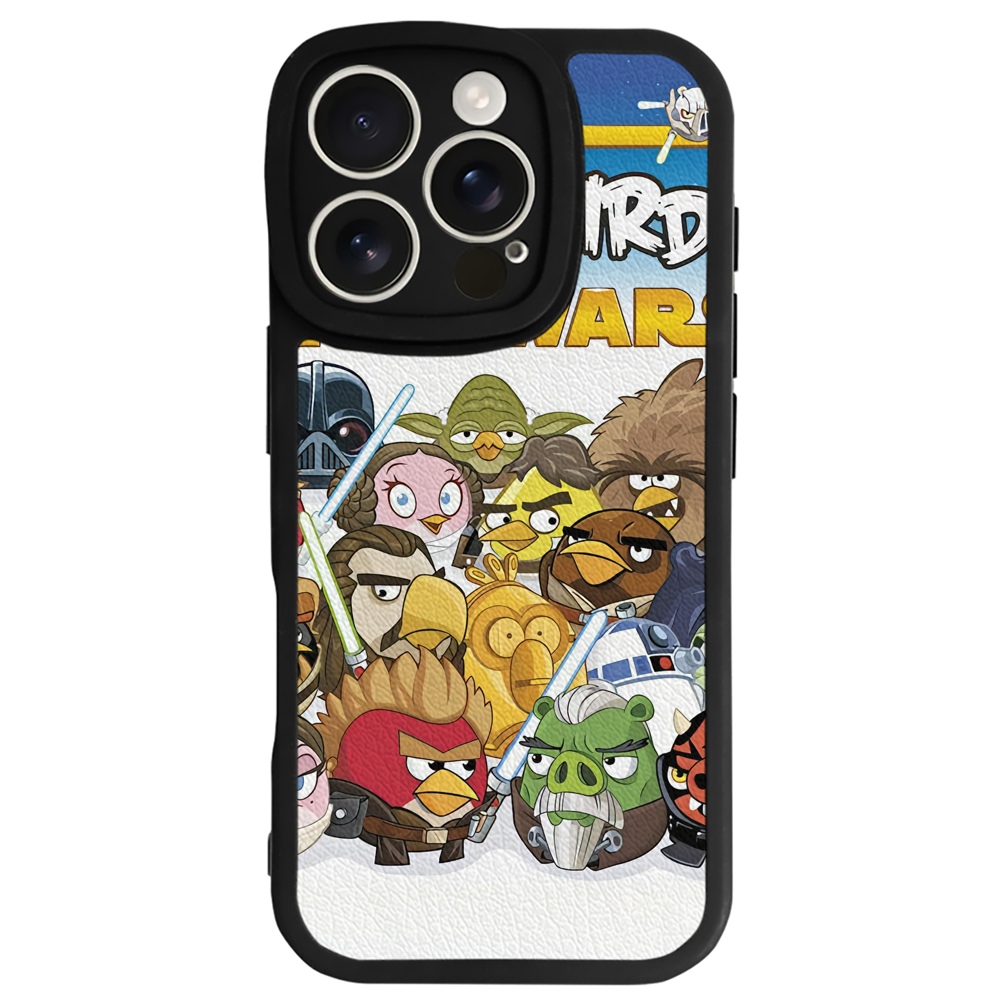 （画像用） Angry Birds アングリーバード 【iPhone 16シリーズ対応】シリコンスマホケース（レザー調） 材質：シリコン